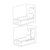 Anzzi Herald Series Frameless Hinged (48"W x 58"H) Tub Door