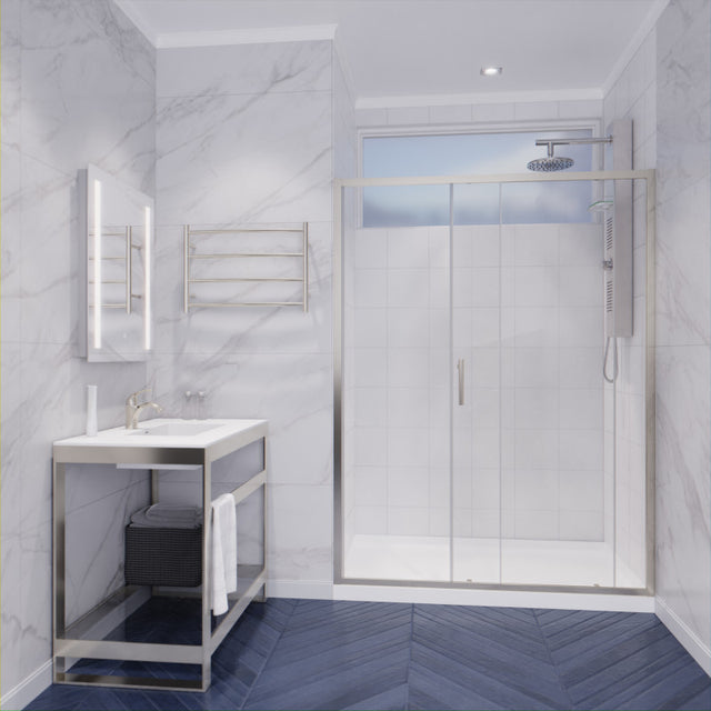 Anzzi Halberd Framed Sliding Shower Door (48" W x 72" H) in Crystal Clear