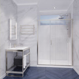 Anzzi Halberd Framed Sliding Shower Door (60"W x 72"H) in Crystal Clear glass