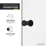 Anzzi Romance Frameless Swinging Shower Door (33.5"W x 72"H) in Crystal Clear glass