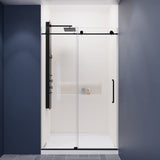 Anzzi Madam Series Frameless Sliding Shower Door (48" W x 76" H) with Handle