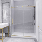 Anzzi Leon Series Frameless Sliding Shower Door (60" W x 76" H) with Handle